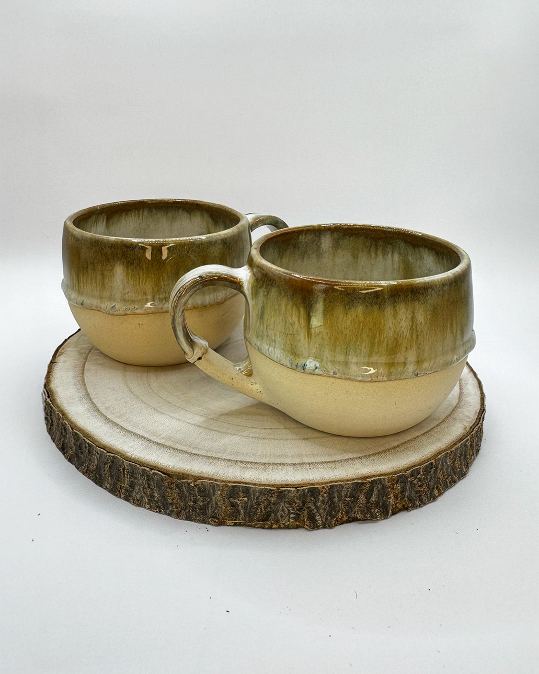 Latte Mug & Wood Set