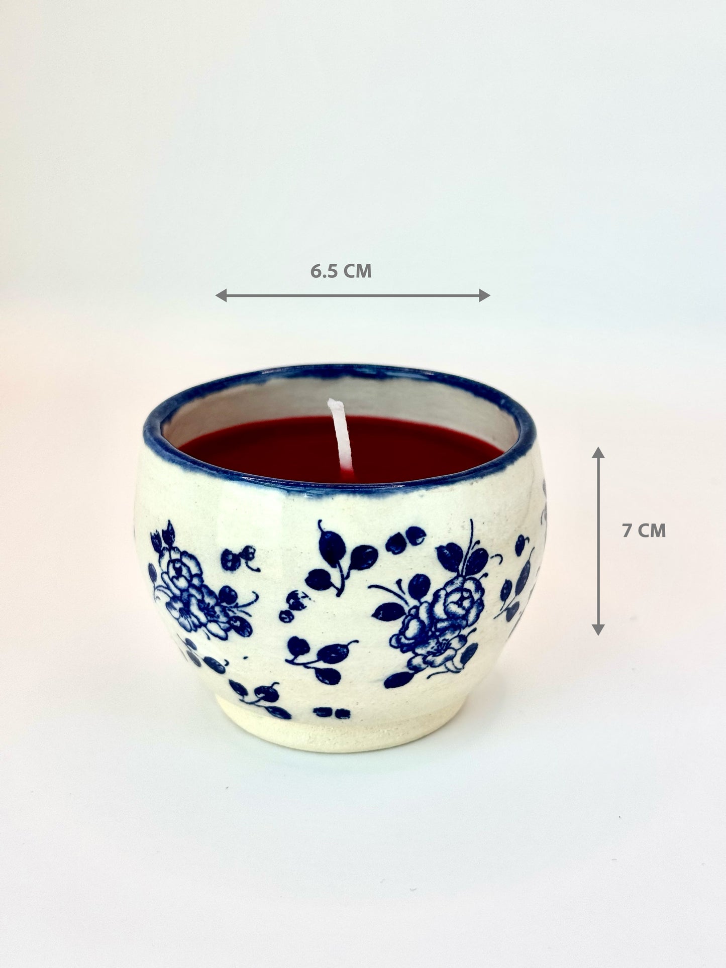 Blue Blossom Candle