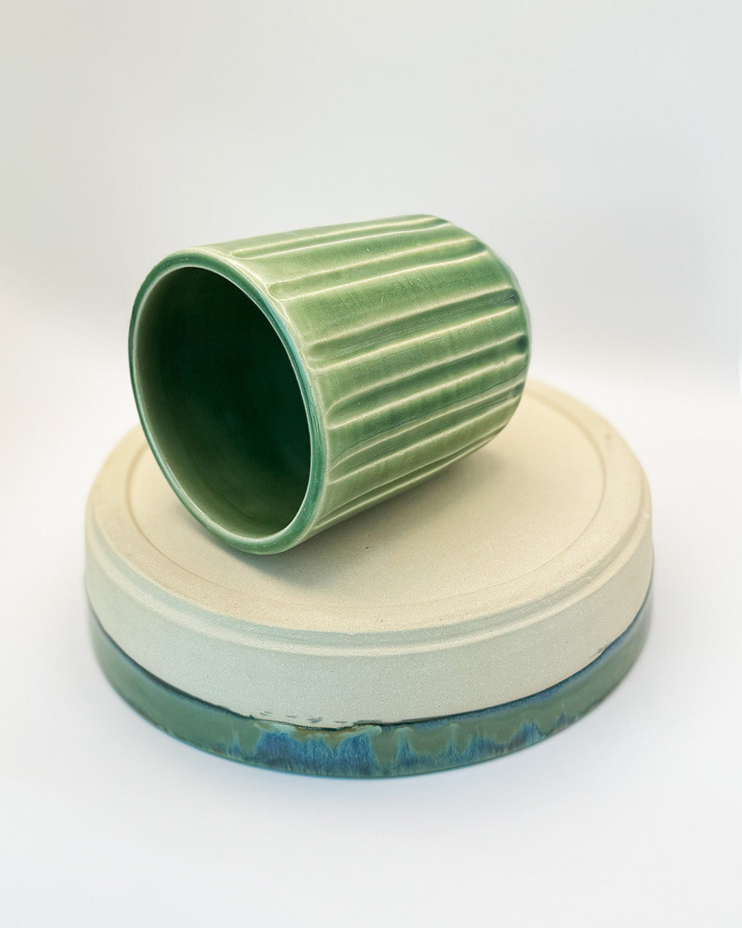 Meadow Green Dish & Tumbler