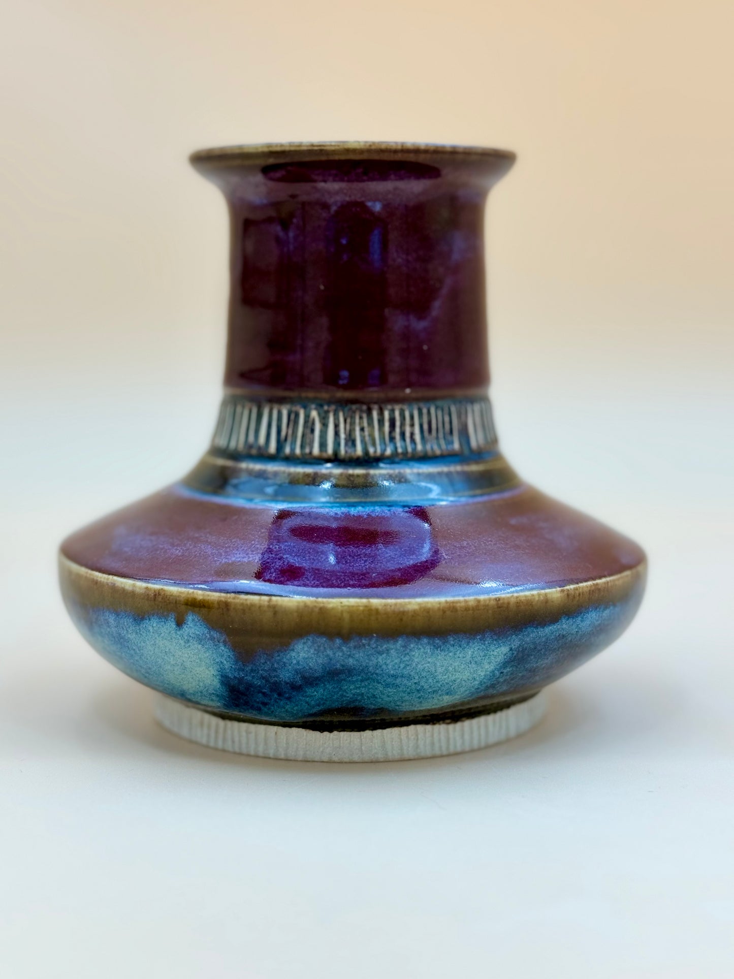 Midnight Flame Vase
