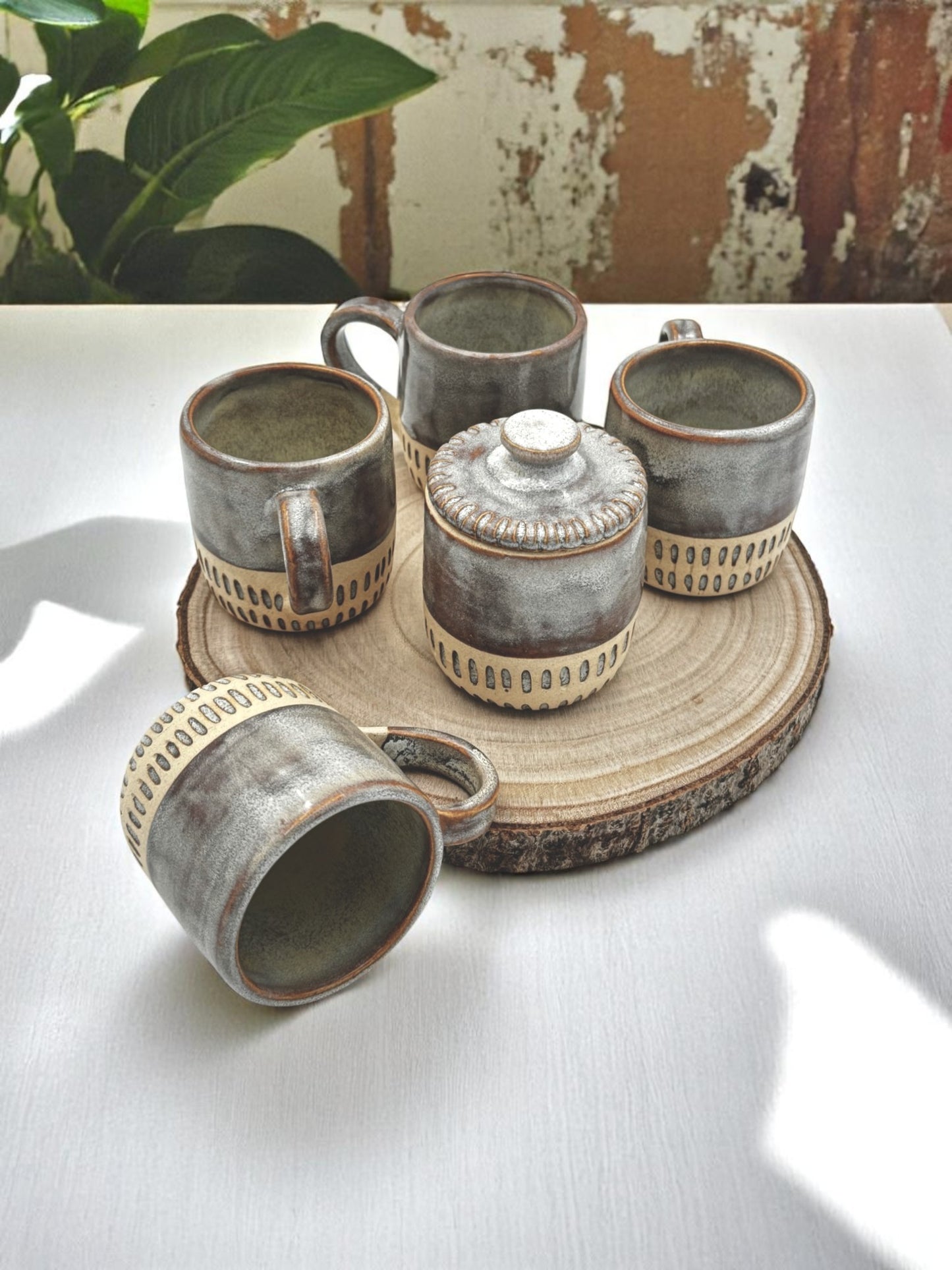 Clay Stitch Mug Set